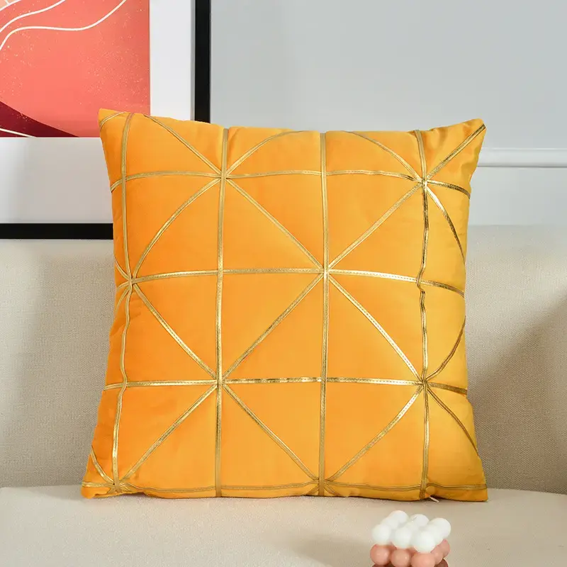 Thumbnail: Cozy Geometric Sofa Pillowcase 17x17