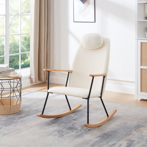 Modern Rocking Chair Comfortable Side Chair For Children's Room, Bedroom, Living