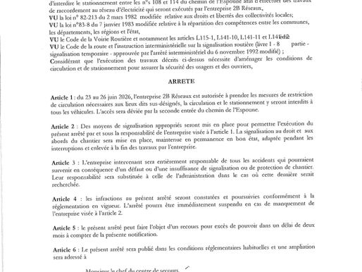 Info circulation 23 juin
