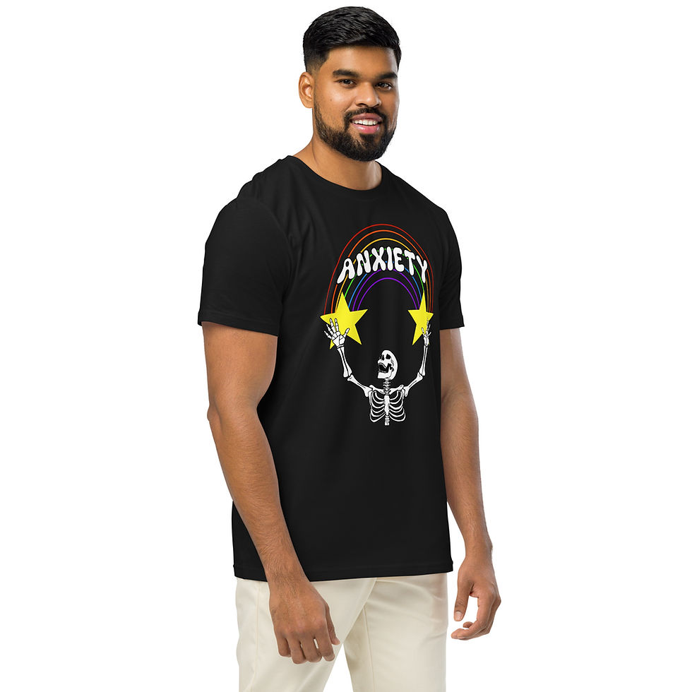 Thumbnail: Anxiety Skull eco-friendly tee