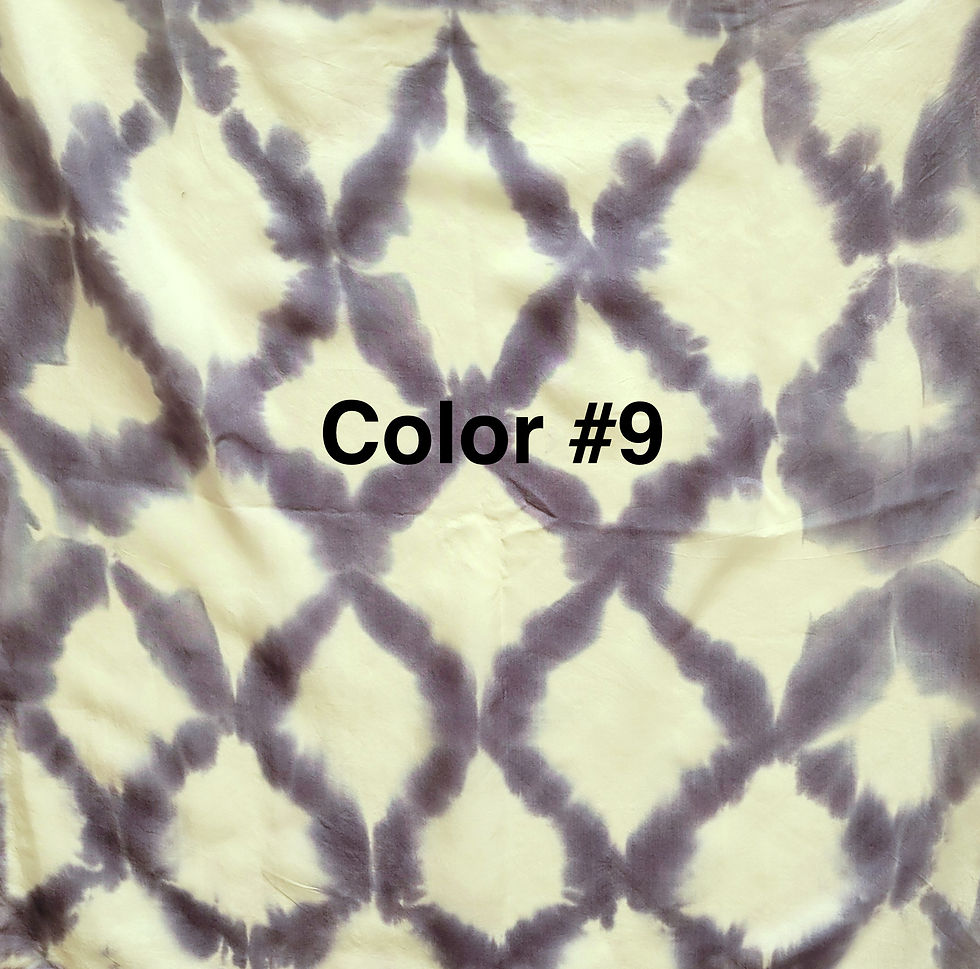 Thumbnail: Hand-dyed 100% silk scarf, square