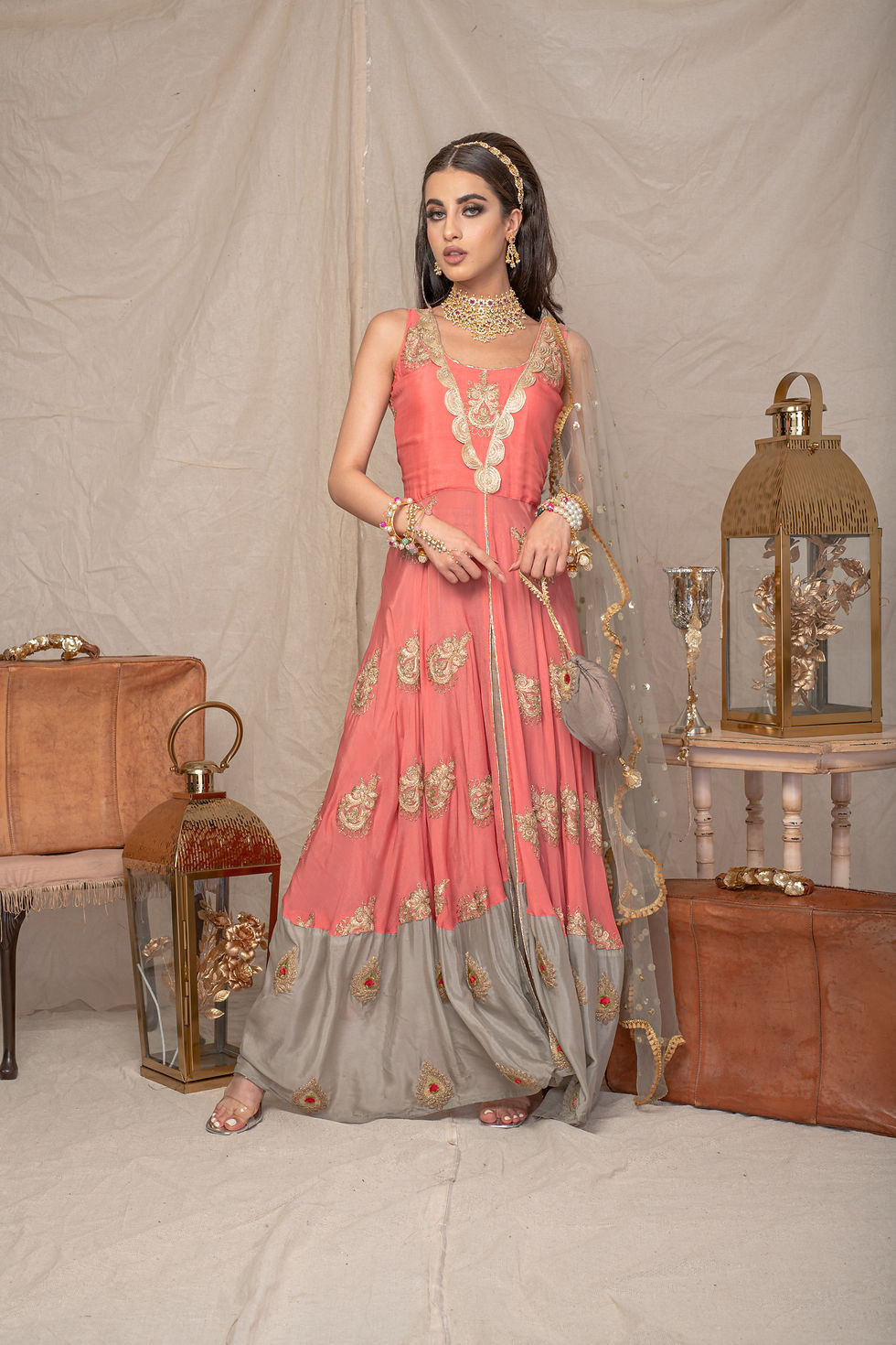 Thumbnail: The Royal Anarkali + matching bag