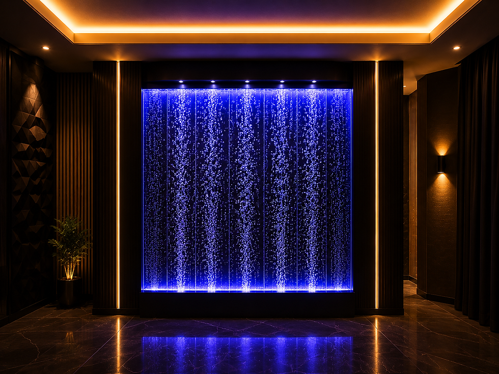 Decorative wall lighting for luxury home cinema interior