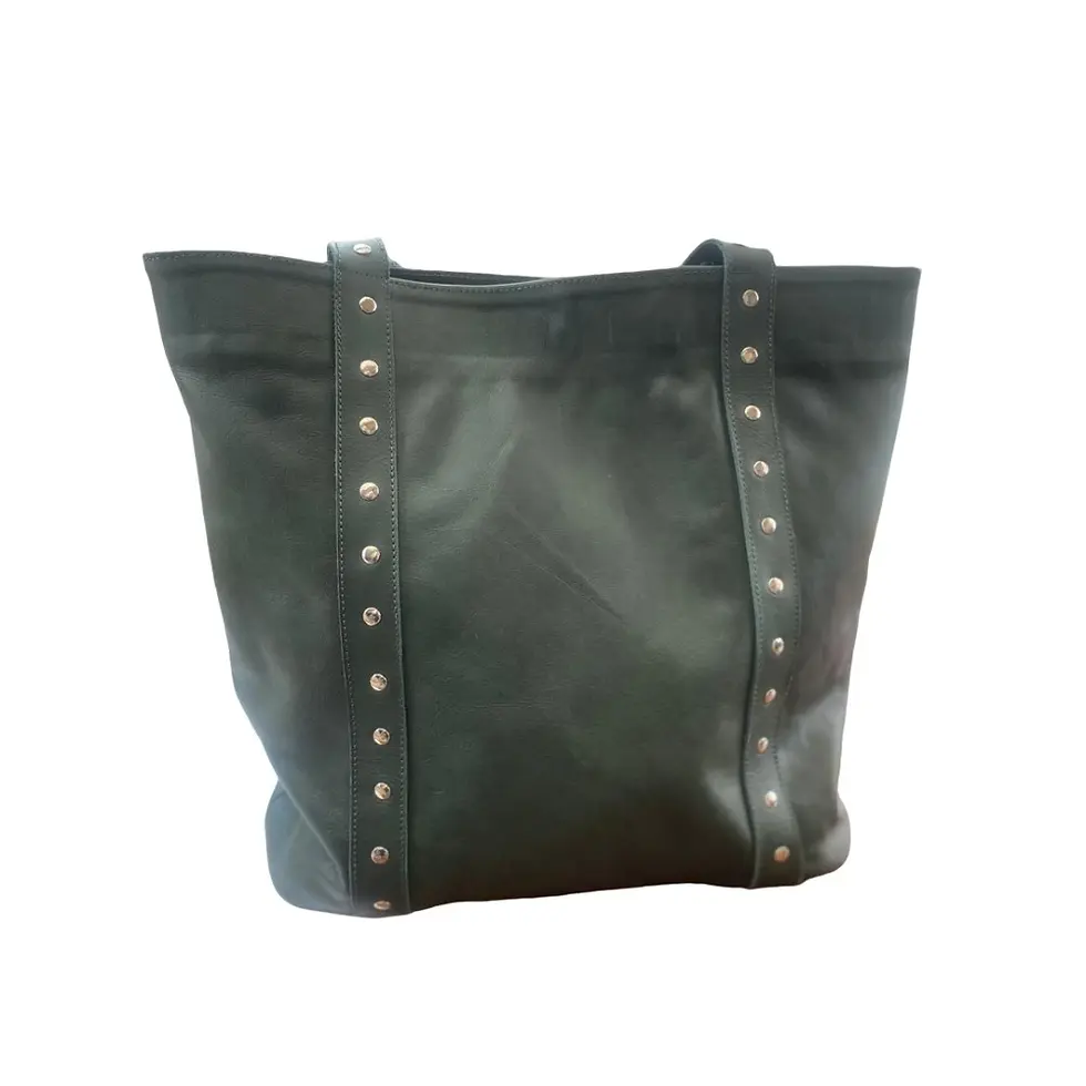Miniatura: bolsa de couro verde oliva