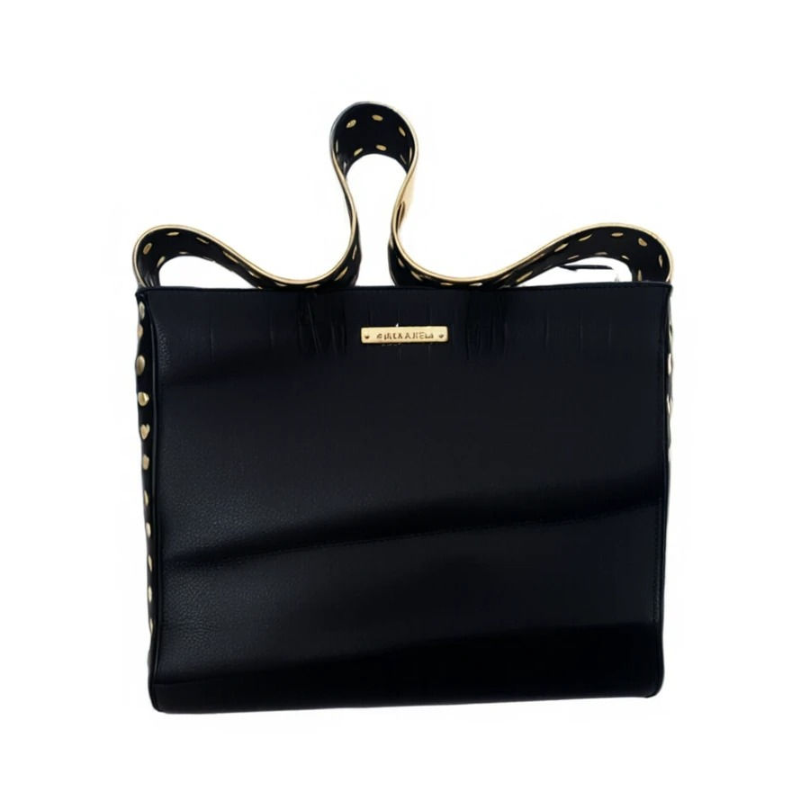 Miniatura: bolsa barcelona com detalhes dourados
