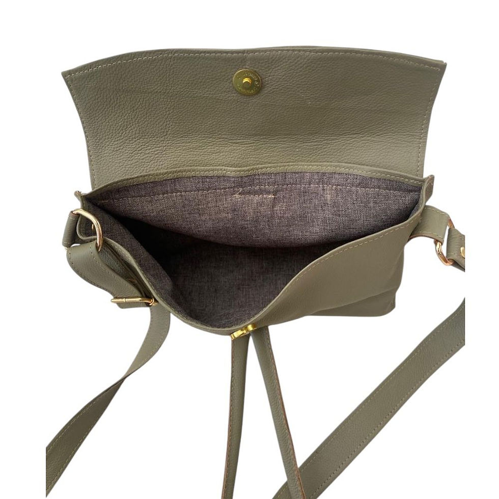 Miniatura: bolsa de couro verde fendi
