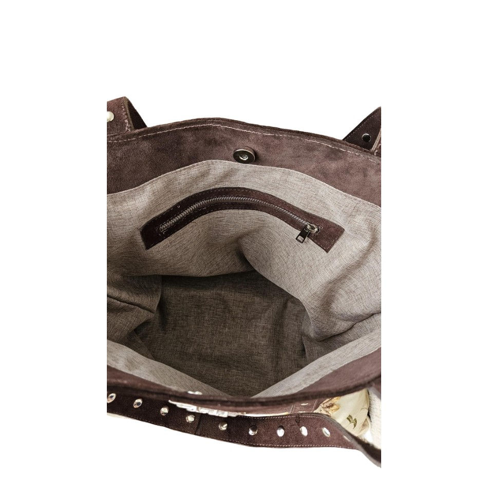 Miniatura: bolsa tote camurça chocolate