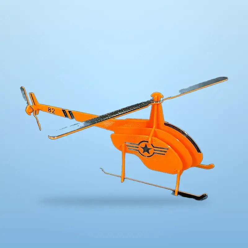 Helicóptero armable impreso en 3D