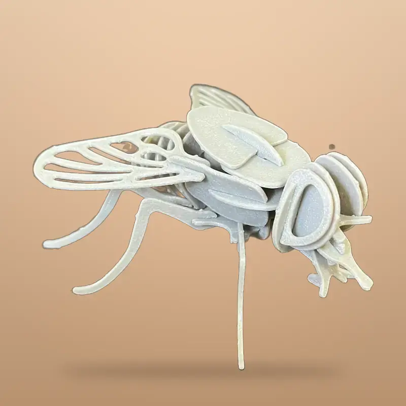 Mosca armable impresa en 3D