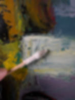 detail, verf, wattenstaafje, oppervlaktevuil verwijderen