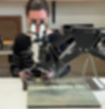 Mesdag, microscoop, schilderij, vernisafname, uitgevoerd voor Han Boersma Schilderijrestauratie