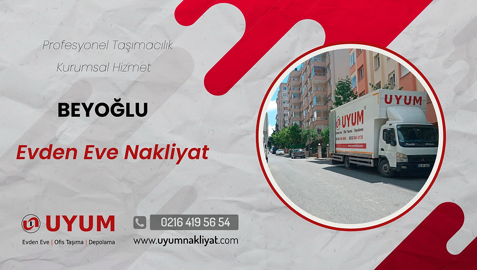beyoğlu evden eve nakliyat
