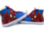 Thumbnail: Spiderman Fan Art Inspired High Top Converse All Star, Custom Sneakers