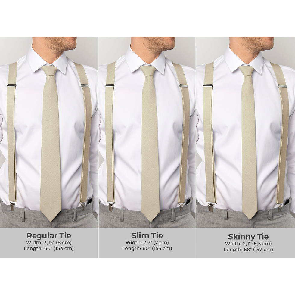 Miniaturbild: Beige Tie sizes