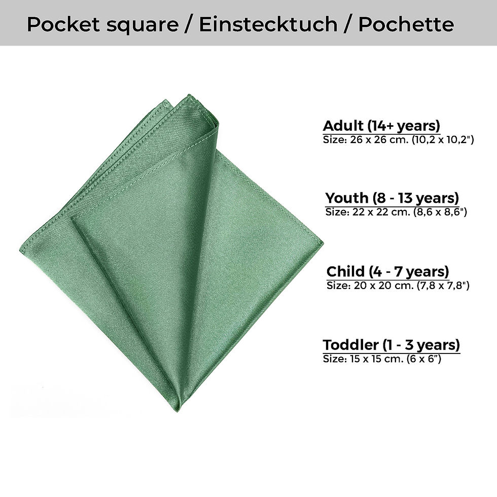 Thumbnail: Eucalyptus Green Satin pocket square size