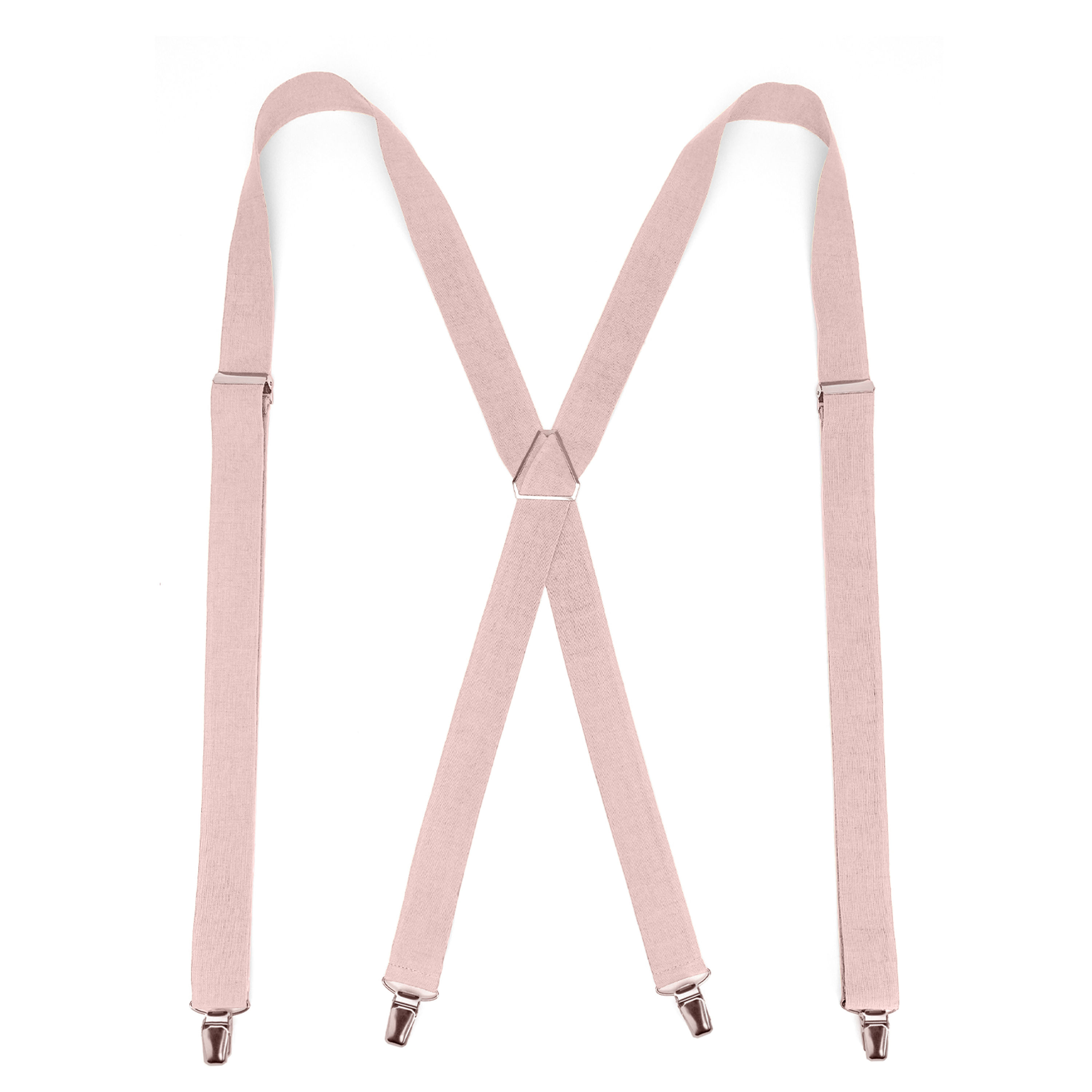 Dusty Pink Suspenders Clip-on