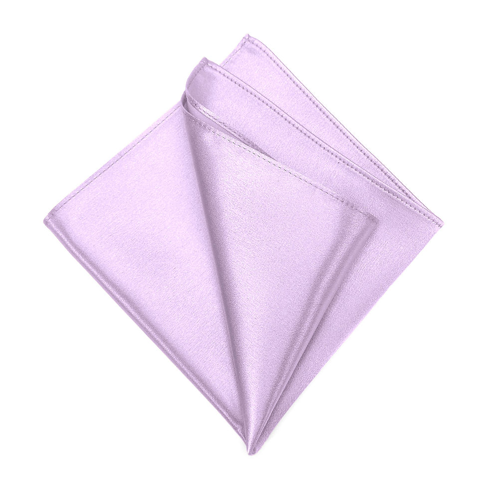 Lilac Satin Linen Pocket square