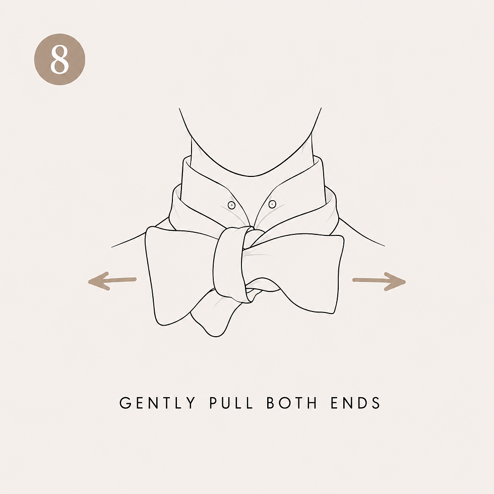 Gently Pull Both Ends to Tighten