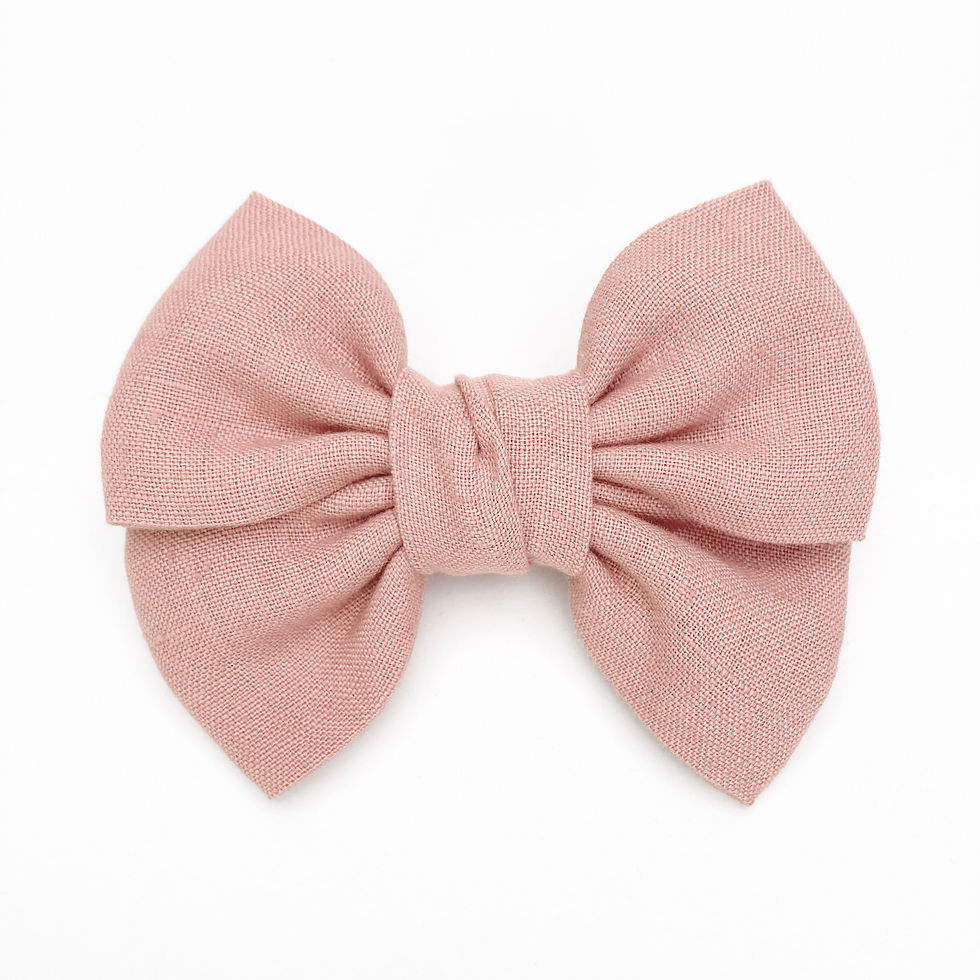 Blush Pink Hair Bow with clip