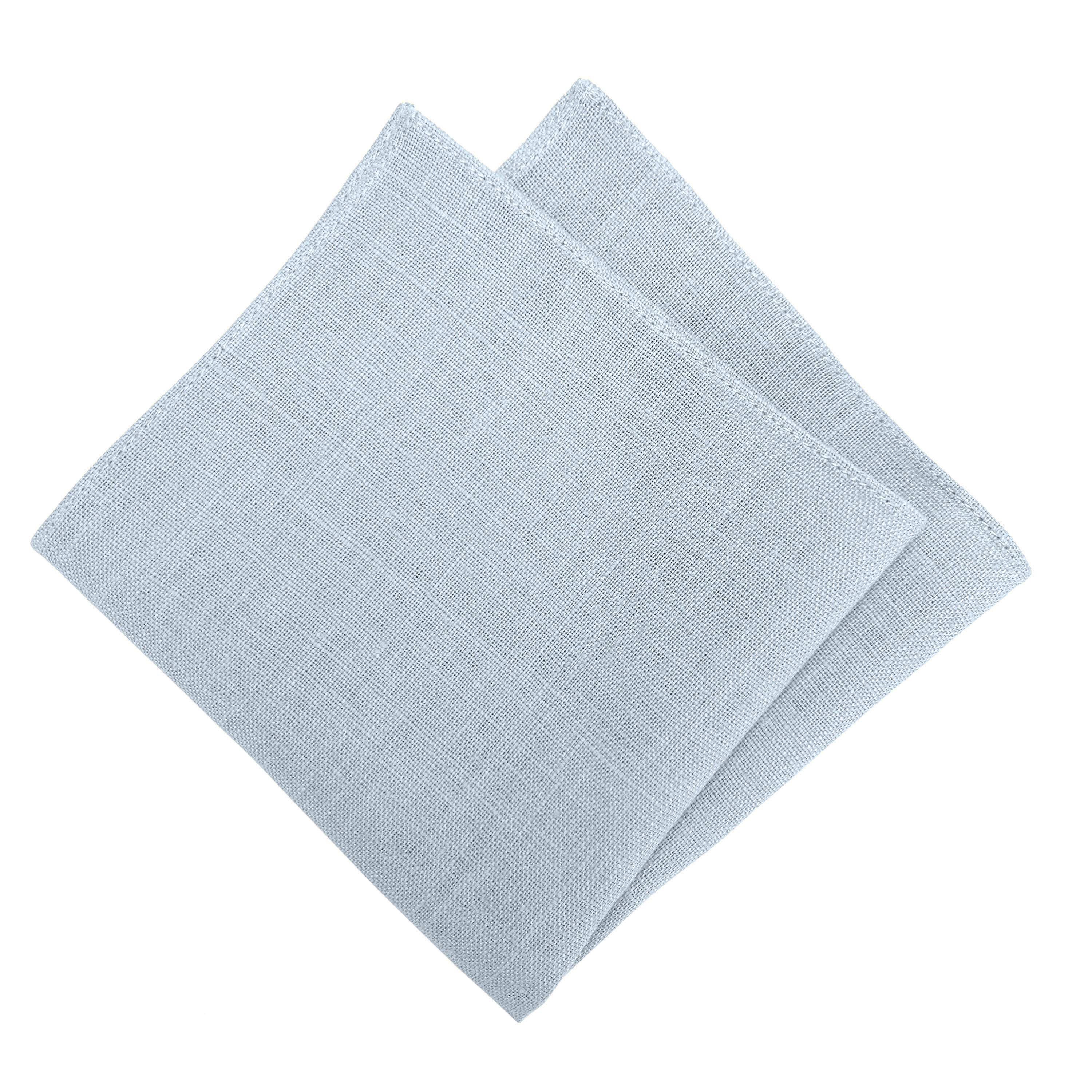 Dusty Blue Linen Pocket square
