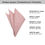 Thumbnail: Blush Pink Linen Pocket square sizes