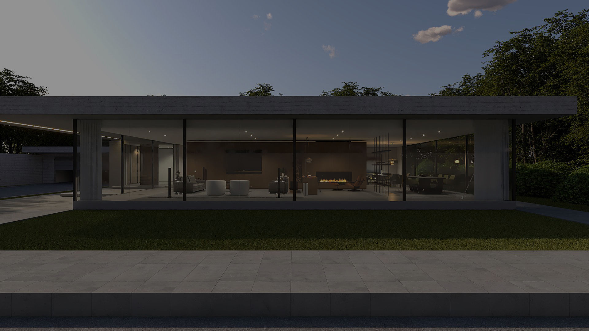 The studio specializes in the architectural design of private villas, adopting an integrated approach that combines site analysis, functional space planning, and formal research.