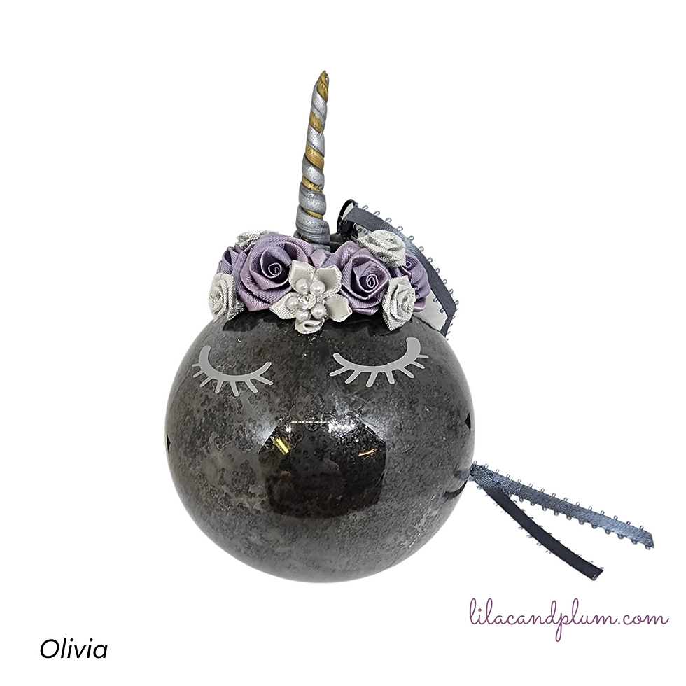 Unicorn Ornament- "Olivia"