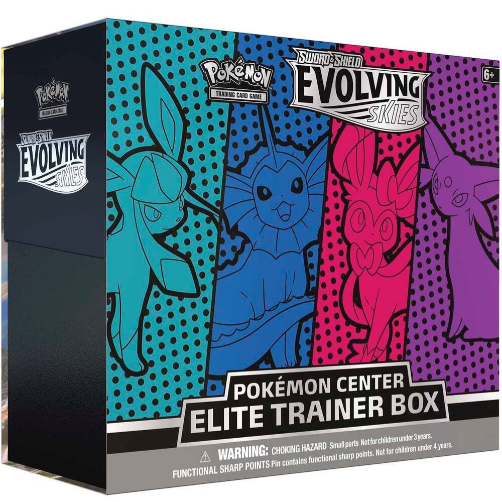Evolving Skies Pokémon Center Elite Trainer Box (Vaporeon)