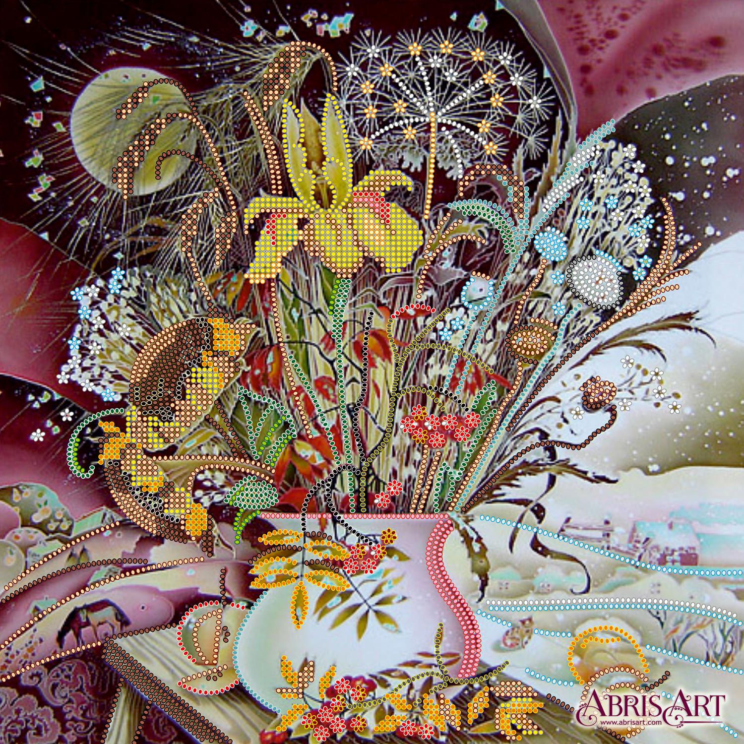 Seasonal Change, Abris Art, beads embroidery