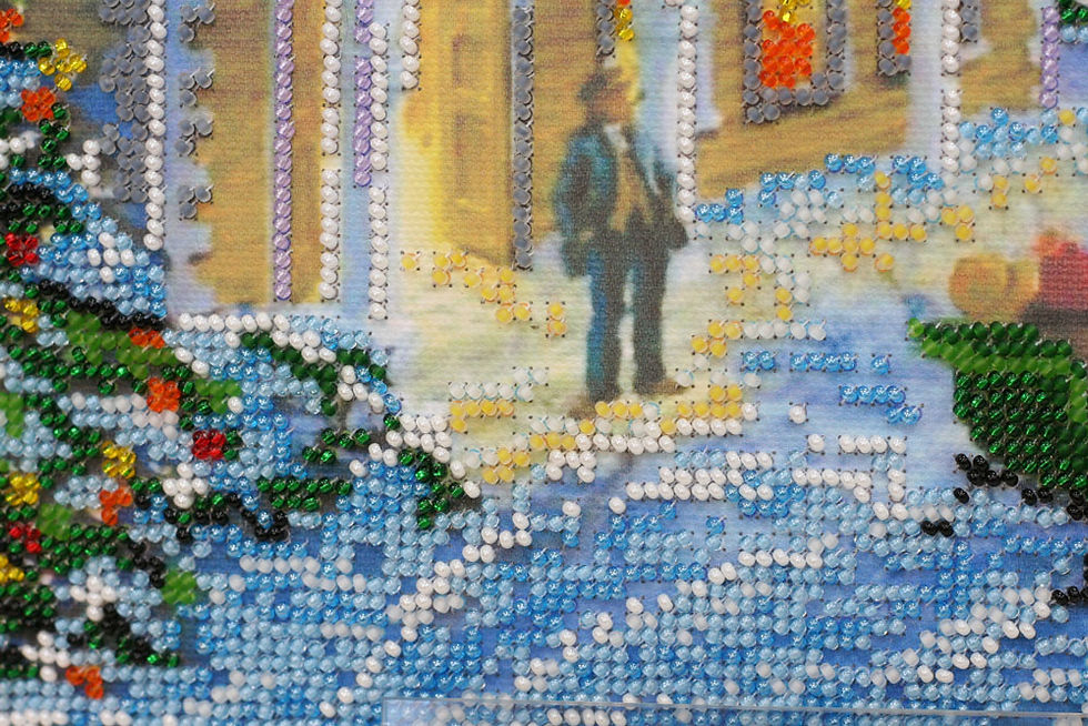 Thumbnail: Christmas Celebration Abris Art embroidery kit