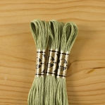 Thumbnail: DMC Embroidery Thread/ 3052 MD Green Gray