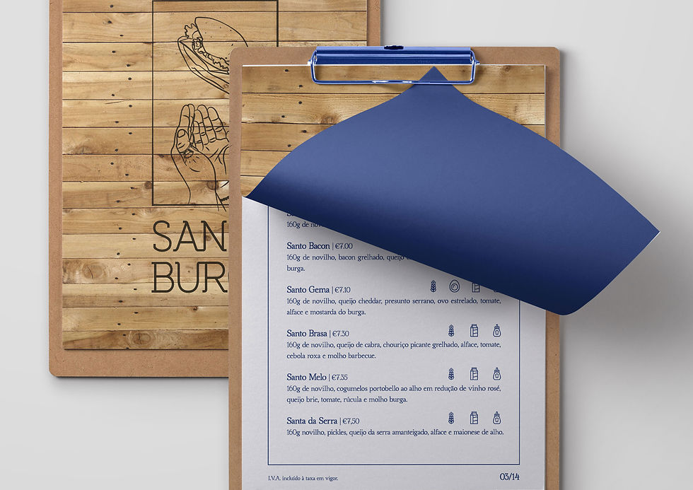 Menu Santo Burga