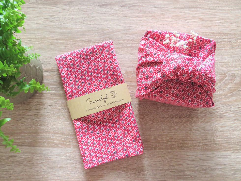 Thumbnail: 100% Cotton Fabric Furoshiki Wrapping