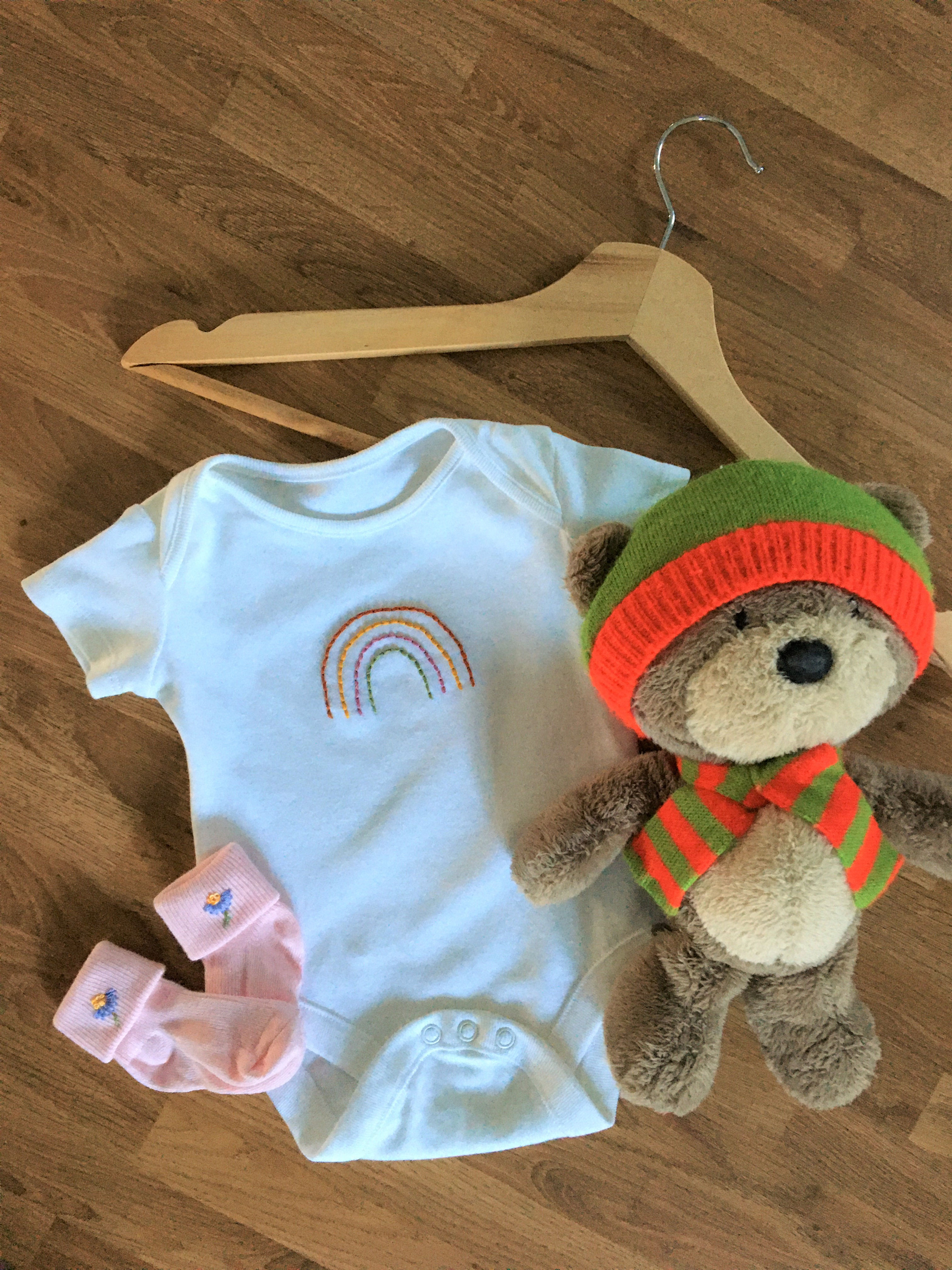 100% Cotton Hand Embroidered Onesies/Bodysuits/Kids clothing