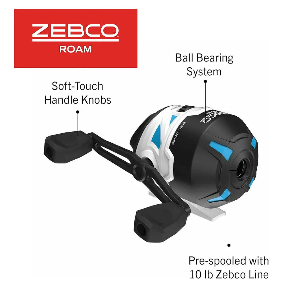 Thumbnail: Zebco Roam Blue Spincast Reel