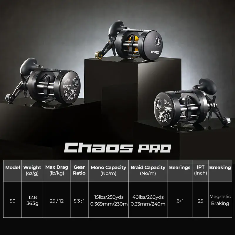 Thumbnail: Piscifun Chaos Pro CNC Baitcasting Reel Freshwater Fishing