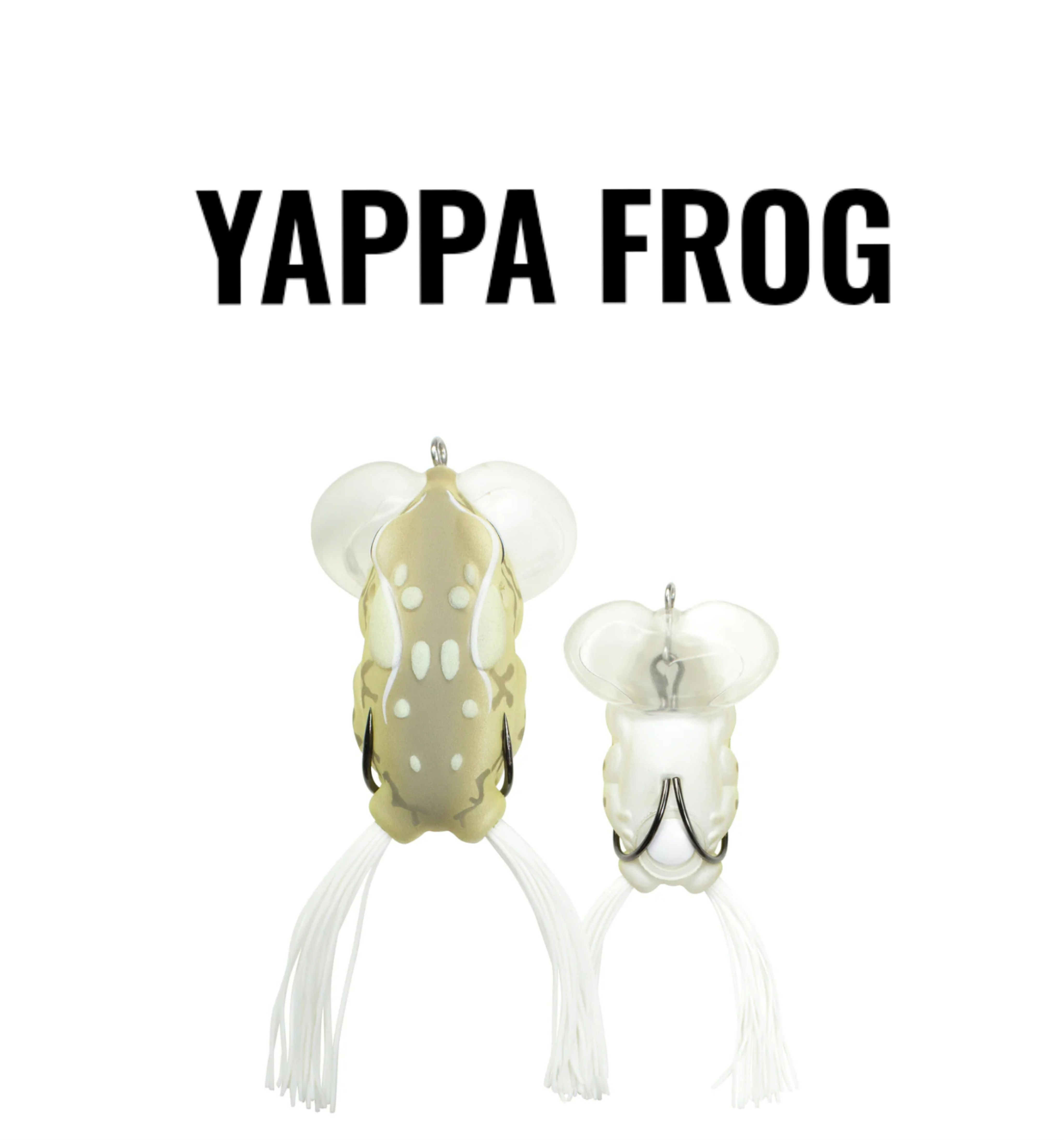 Lunkerhunt Yappa Frog Albino size 2.25/ 1/2oz