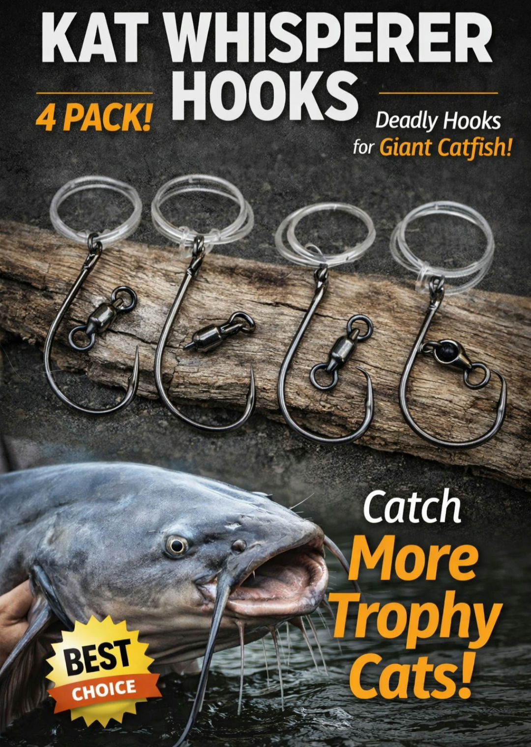 Kat Whisperer Rig Leaders 4 pack