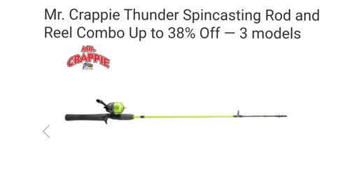 Mr.Crappie Thunder Spincast Combo | Edisto River Outdoor