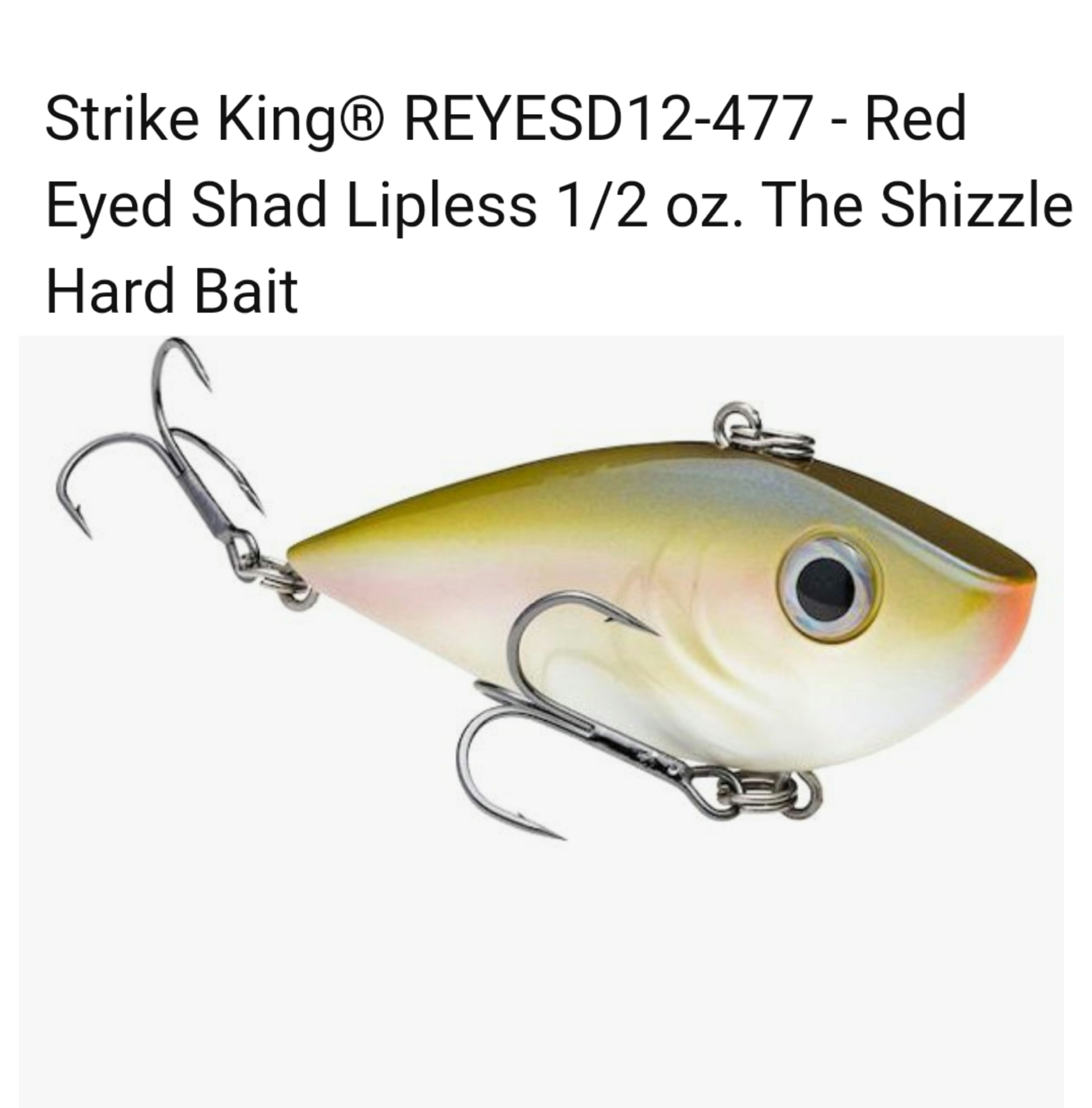 Strike King Red Eyed Shad 1/2 oz 