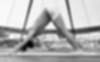 downward dog yoga pose outdoor