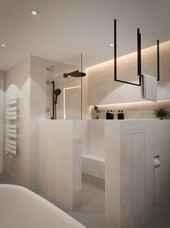 Fugenloses Bad - Dusche