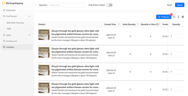 create dropshipping order