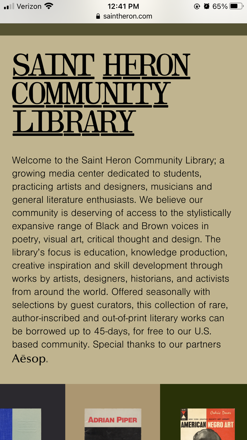 Online library with an expansive range of Black & Brown voices content media