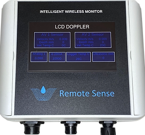 LCD doppler, flow meter, velocity rate meter, area velocity, AV sensor, flow monitoring, Remote Sense Ltd
