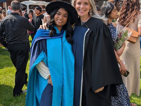 Bridve Sivakumar and Dr. JoAnne Arcand