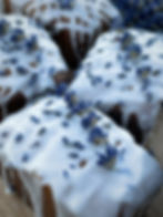 Lavender Honey Lemon Mini Frosted Cakes Dessert Easter Spring