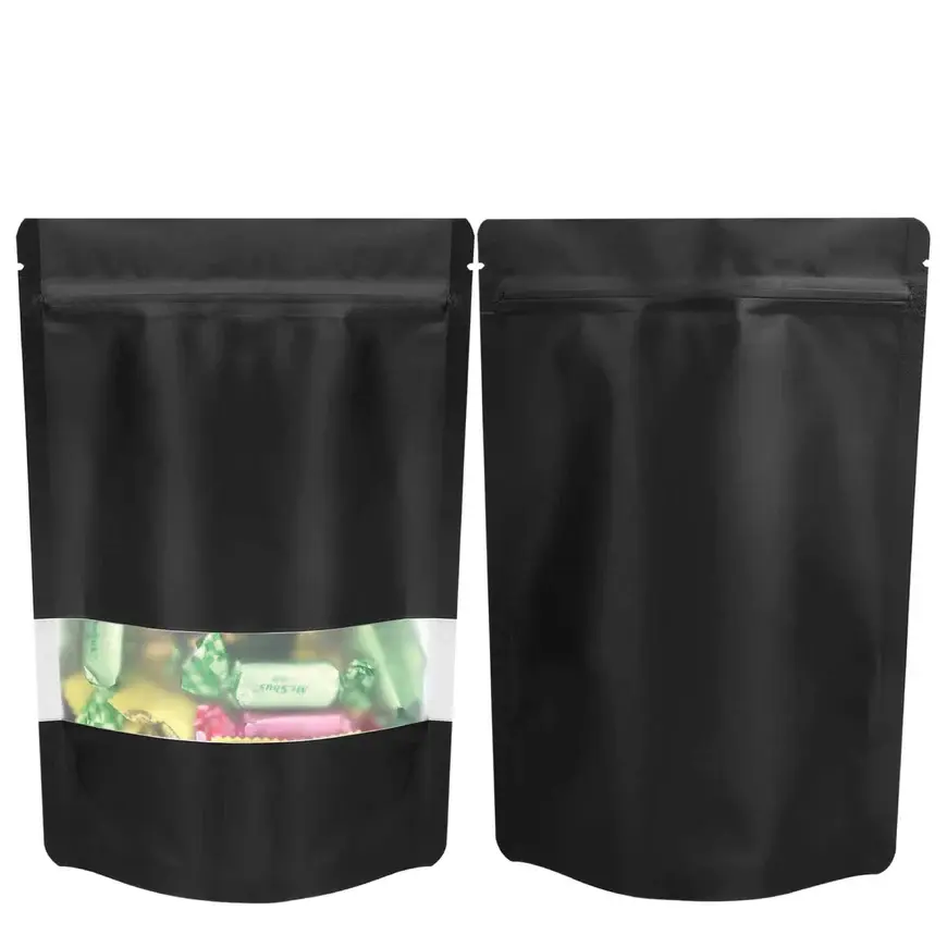 Black Stand Up Pouch - 18*26 cm