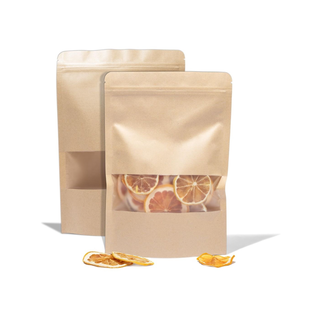 Kraft Stand Up Pouch - 15*22cm