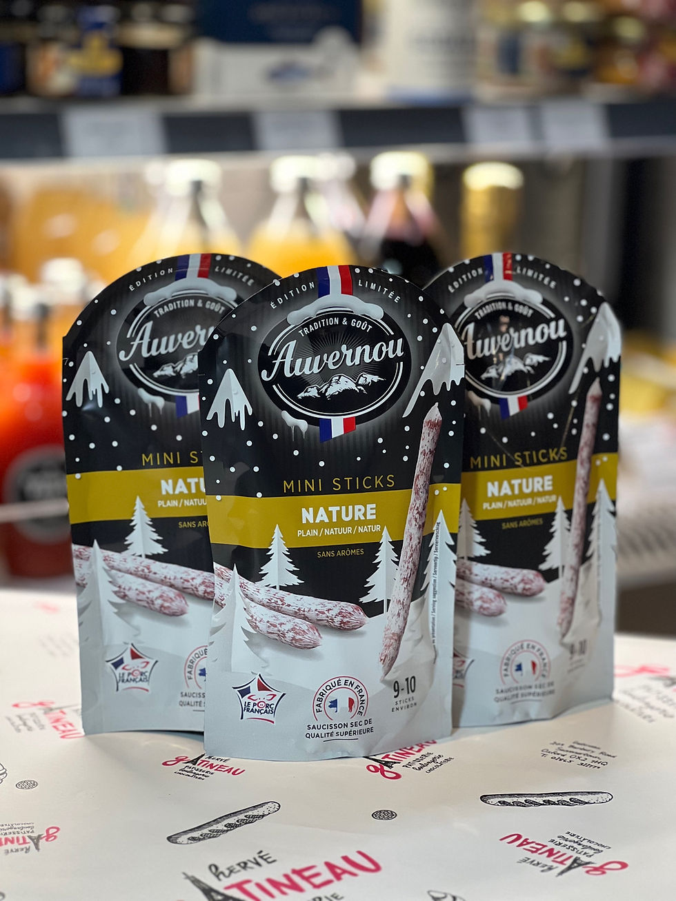 Auvernou mini sticks - Plain Saucissons